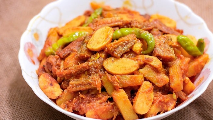 কাঠালের বিচি দিয়ে লইট্টা শুটকি