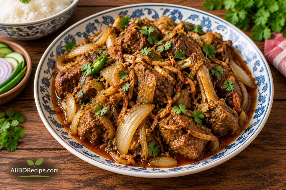 খাসির মাংসের দোপেঁয়াজা
