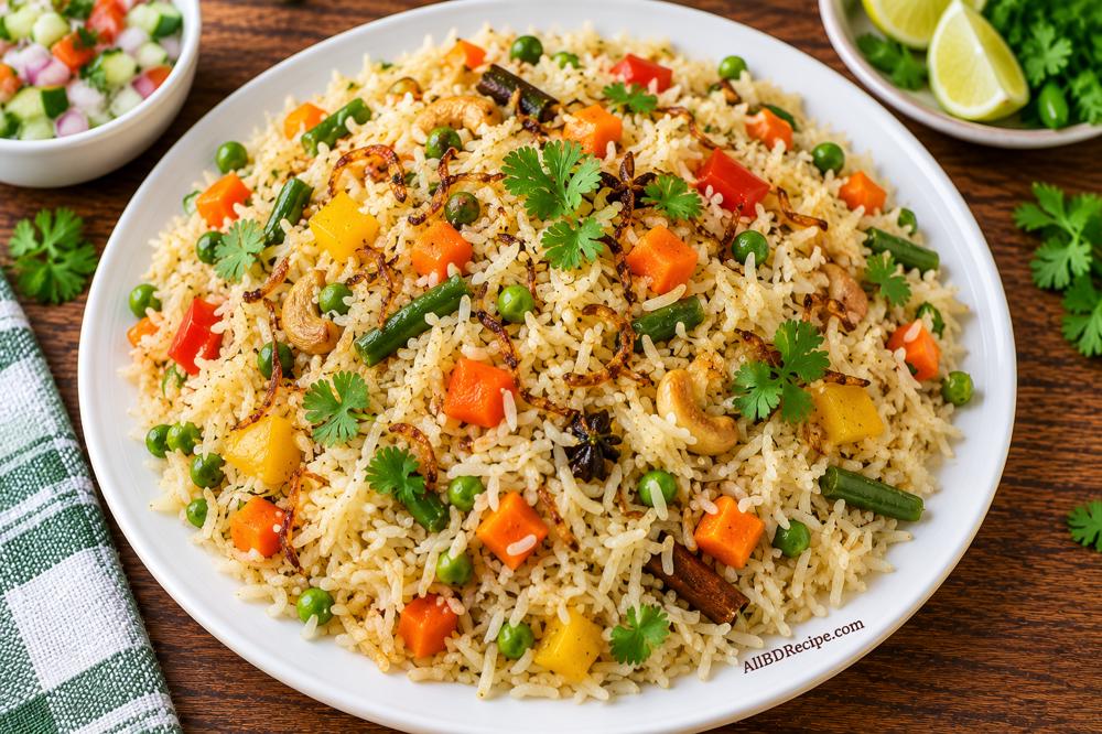 সবজি পোলাও: রঙিন সবজি দিয়ে ঝরঝরে ভাত