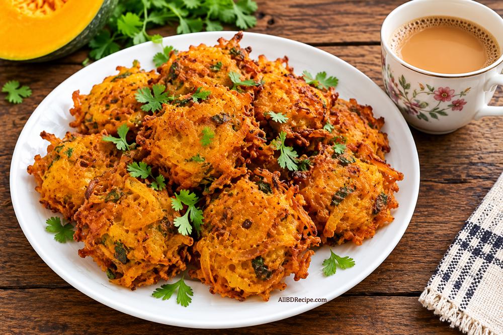 কুমড়ার বড়া: মিষ্টি কুমড়া দিয়ে মচমচে ভাজা