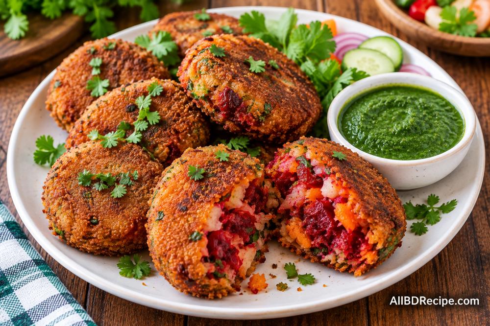 সবজির চপ: বিট, গাজর ও আলু দিয়ে মচমচে নাশতা