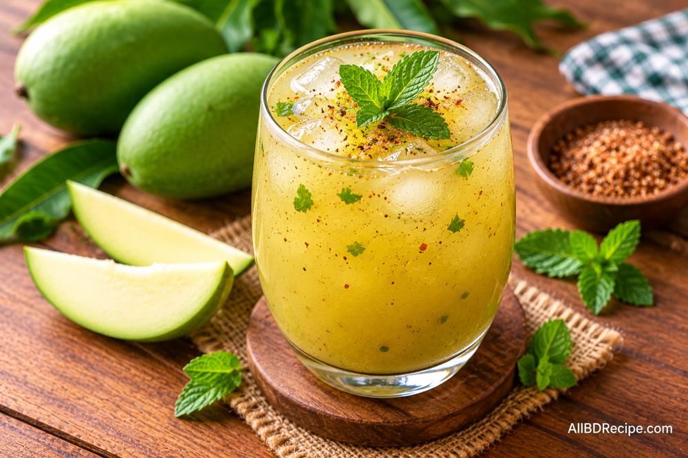 আম পান্না: কাঁচা আমের টক-মিষ্টি শরবত