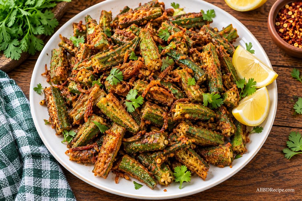 ঢেঁড়স ভাজা: মচমচে করে রান্নার সহজ পদ্ধতি