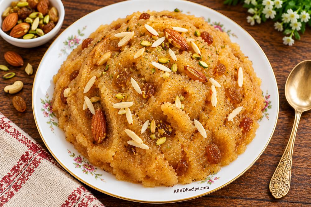 সুজির হালুয়া: ঘি ও এলাচে ঝরঝরে মিষ্টি