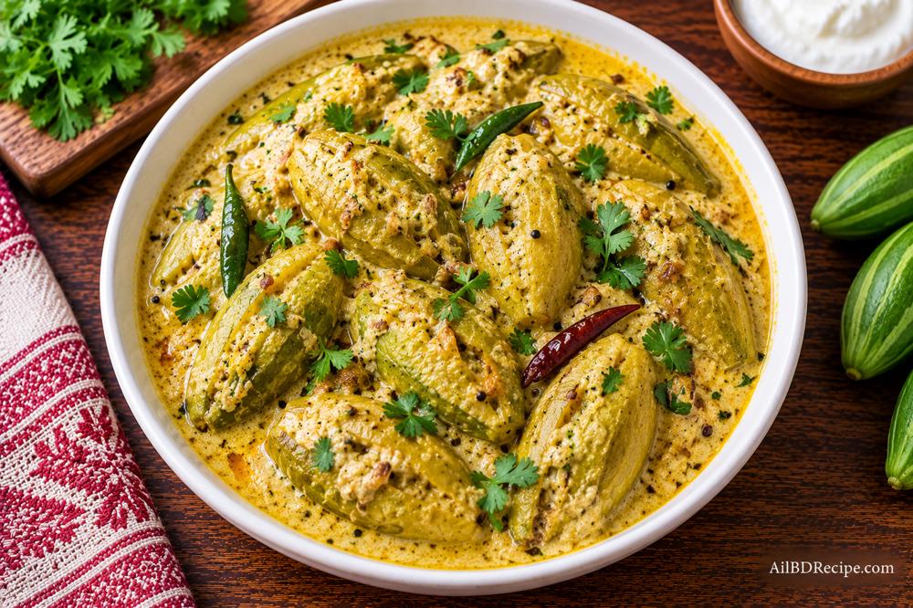দই পটল: দইয়ের মোলায়েম ঝোলে নিরামিষ রান্না