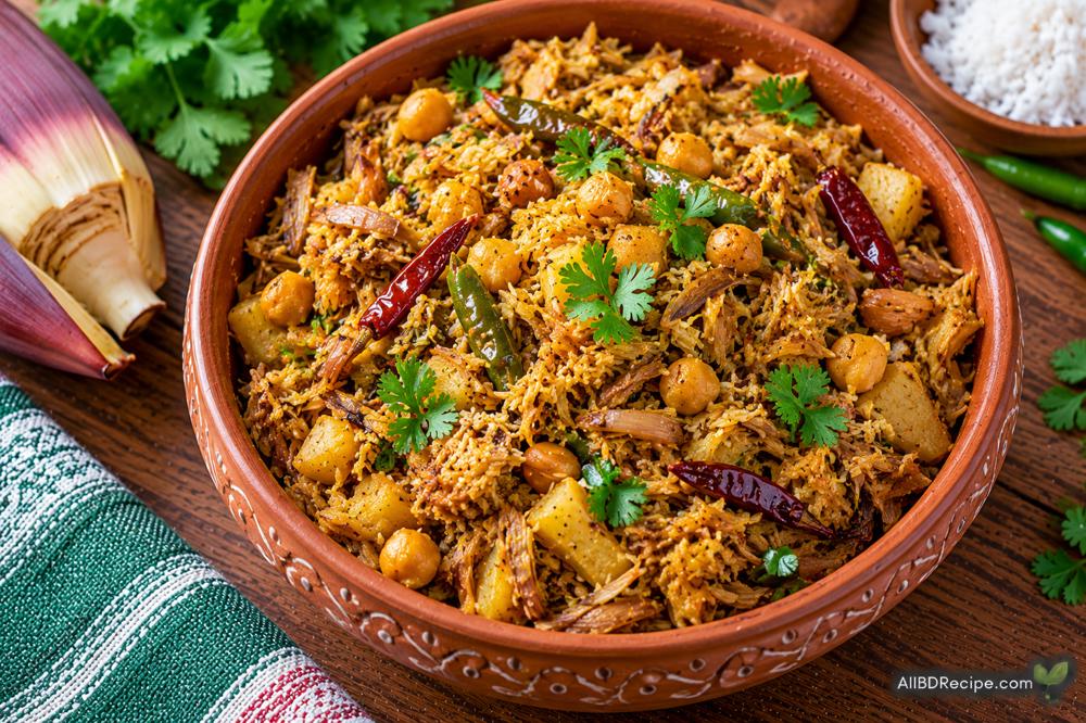 মোচার ঘণ্ট: নারকেল ও ছোলা দিয়ে বাঙালি রান্না