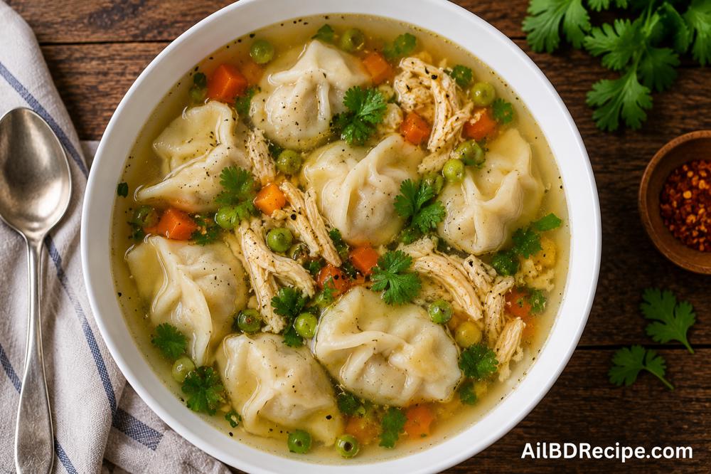 চিকেন এন্ড ডাম্পলিং সুপ