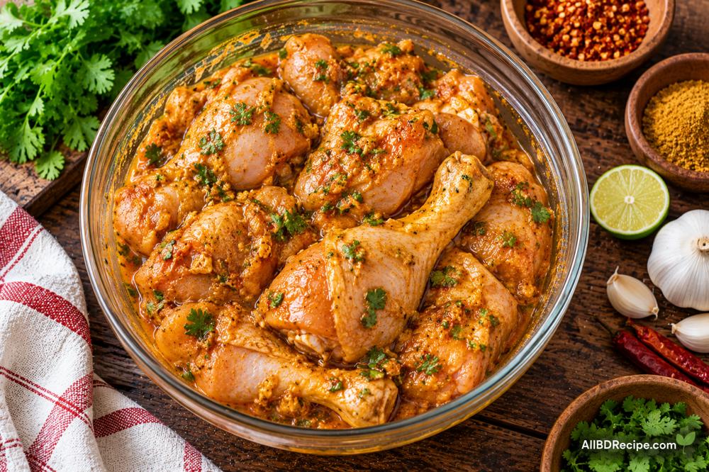 চিকেন রান্নার আগে কতক্ষণ মেরিনেট করা উচিত